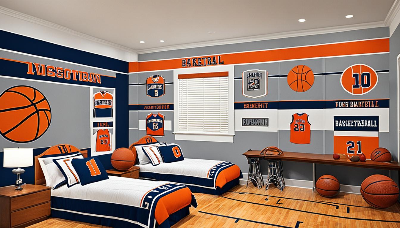 basketball themed room decor