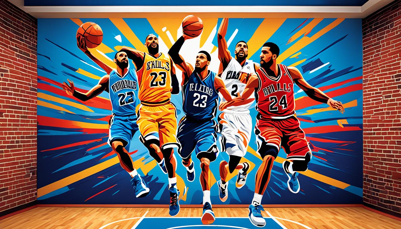 basketball wall murals