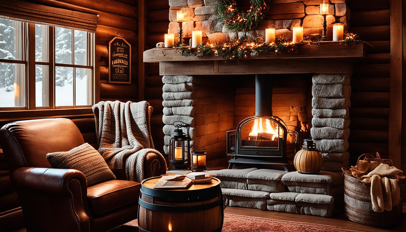 cozy lodge atmosphere with Adirondack decor
