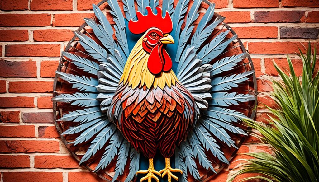 metal rooster wall art