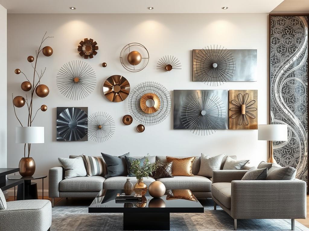 metallic home decor