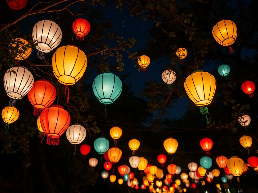 paper lanterns